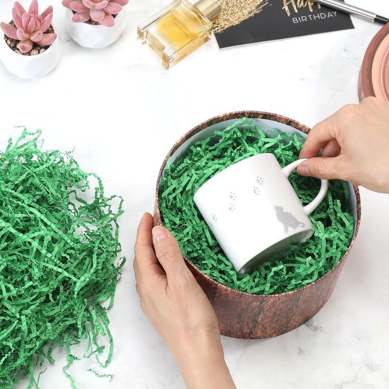 hasumcol 2.2LB - Crinkle Cut Shredded Paper for Gift Box Baskets, Paper Shred Filler Package Stuffing for Christmas Birthday Wedding Packing Materials - Image 2